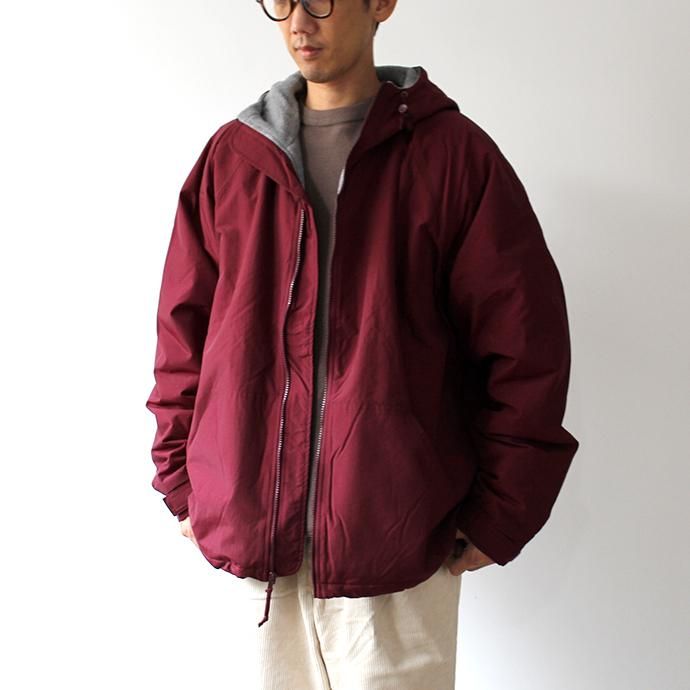 154670706 Tri-Mountain / Conqueror - Dark Maroon/Gray フリースライニングナイロンシェルパーカー ダークマルーン 02