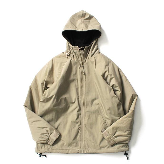 154670729 Tri-Mountain / Conqueror - Khaki/Black フリースライニングナイロンシェルパーカー ベージュ 01