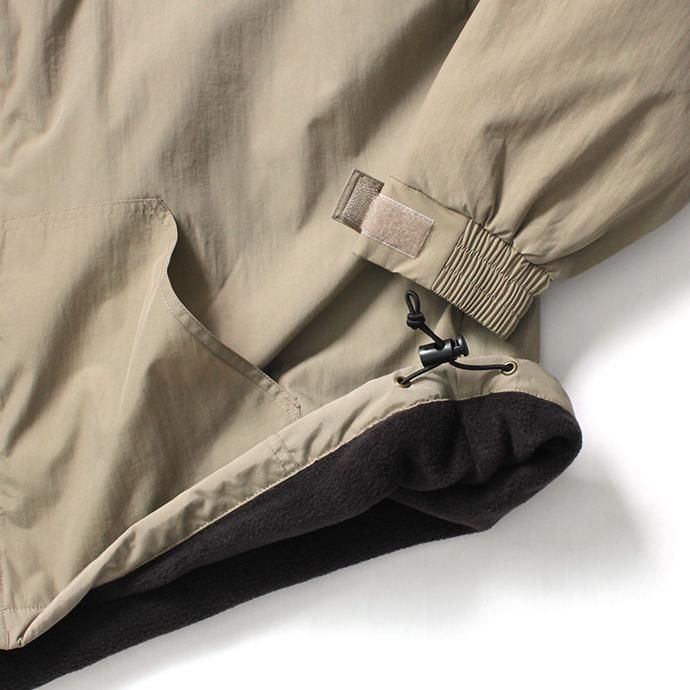 154670729 Tri-Mountain / Conqueror - Khaki/Black フリースライニングナイロンシェルパーカー ベージュ 02