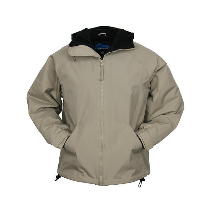 154670729 Tri-Mountain / Conqueror - Khaki/Black フリースライニングナイロンシェルパーカー ベージュ 02