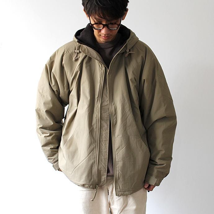 154670729 Tri-Mountain / Conqueror - Khaki/Black フリースライニングナイロンシェルパーカー ベージュ 02