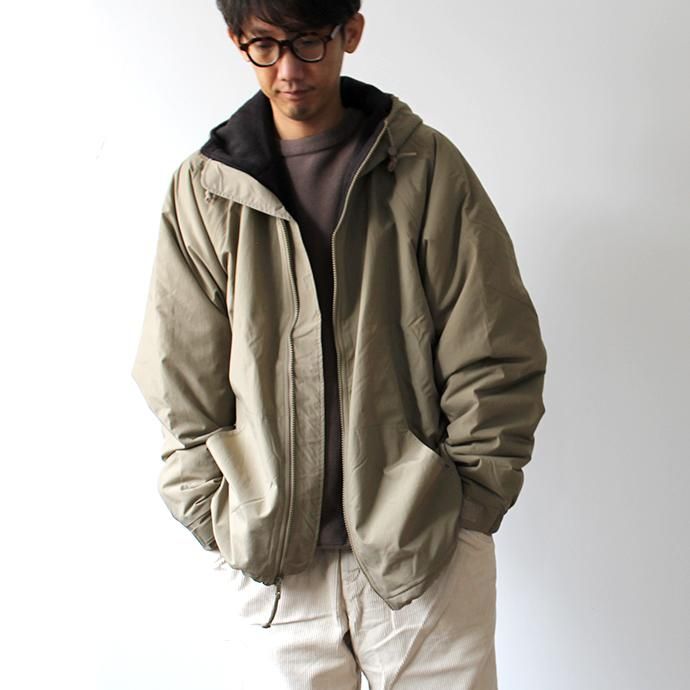 154670729 Tri-Mountain / Conqueror - Khaki/Black フリースライニングナイロンシェルパーカー ベージュ 02