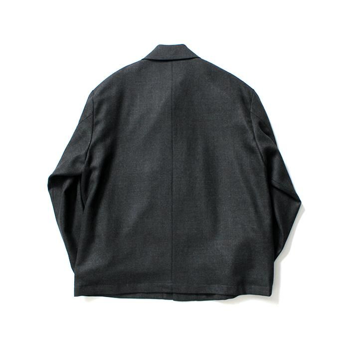 154686937 STILL BY HAND / BL02204 ウール カバーオールジャケット - Charcoal 02