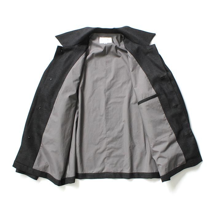 154686937 STILL BY HAND / BL02204 ウール カバーオールジャケット - Charcoal 02