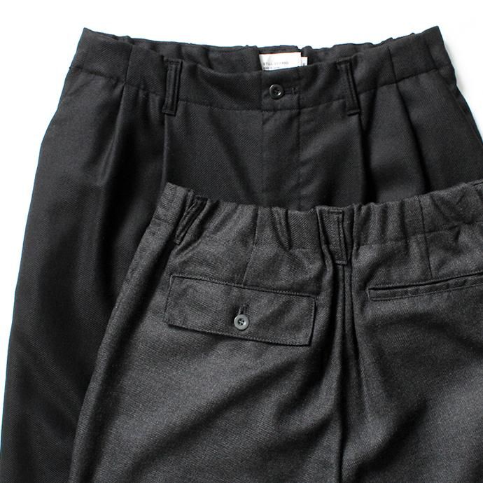 154687071 STILL BY HAND / PT03204 ウール イージースラックス - Black 02