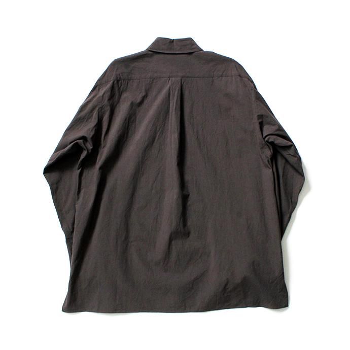 154687216 STILL BY HAND / SH04204 ブロード レギュラーカラーシャツ - Dark Brown 02