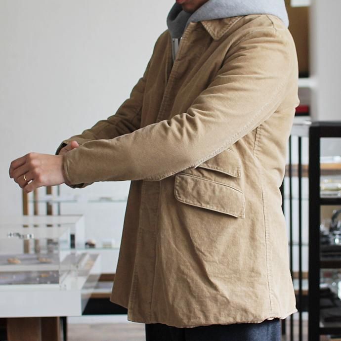 26528304 Hexico / Stand Fall Collar Short Coat / Antique Corduroy ショートコート コーデュロイ 02