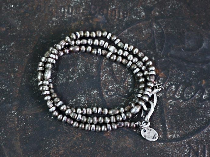 30725878 sinc / Silver Beads Necklace - Short 02