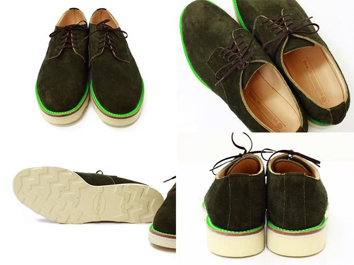 34791194 This is... / Suede Derby Shoe スウェード プレーントゥ - Olive 02