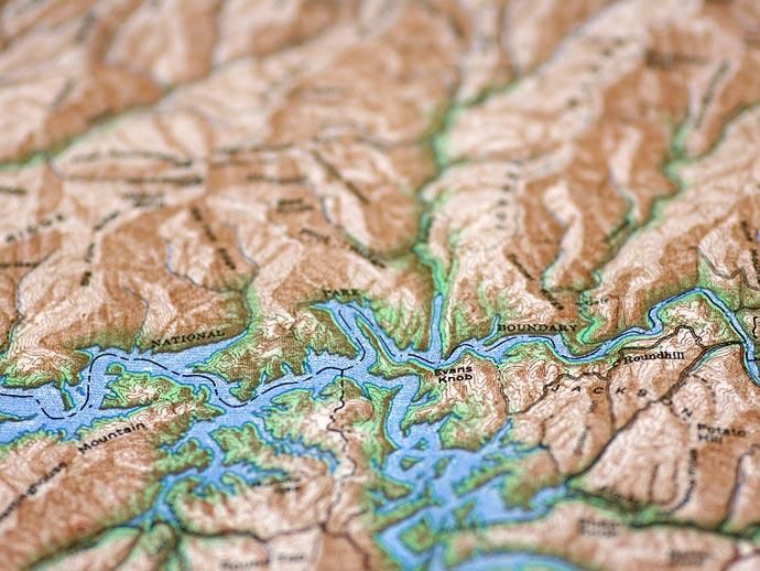 Other Brands The Printed Image / Nature Facts Bandanas - Great Smoky Topographical Map ブリンテッドイメージ/ネイチャープリントバンダナ<img class='new_mark_img2' src='//img.shop-pro.jp/img/new/icons47.gif' style='border:none;display:inline;margin:0px;padding:0px;width:auto;' /> 02