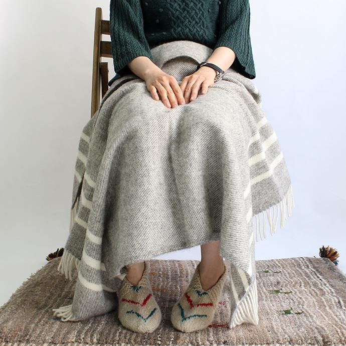 66908022 Silkeborg Plaids(シルケボー・プレイド) / ウールブランケットS DANAJA/0102グレー<img class='new_mark_img2' src='//img.shop-pro.jp/img/new/icons47.gif' style='border:none;display:inline;margin:0px;padding:0px;width:auto;' /> 01