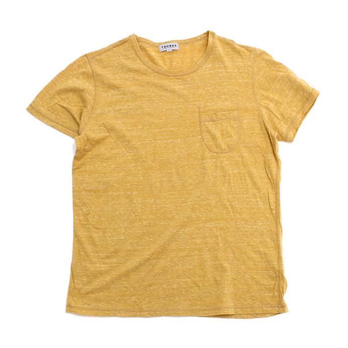TAURUS Flat Seamed Pocket Tee ポケットTシャツ - Heather Yellow<img class='new_mark_img2' src='//img.shop-pro.jp/img/new/icons47.gif' style='border:none;display:inline;margin:0px;padding:0px;width:auto;' /> 01