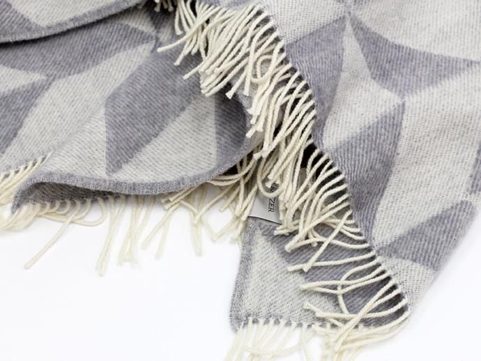 83103576 Silkeborg Plaids(シルケボー・プレイド) / ウールブランケット TWIST A TWILL/1095 グレー 02