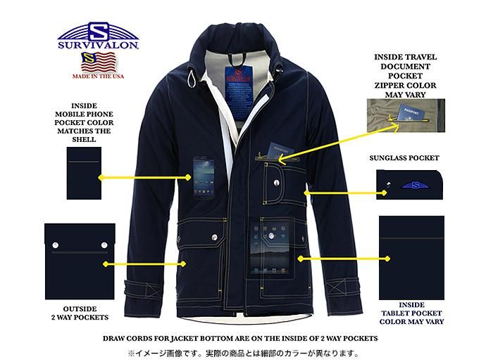 83433472 SURVIVALON(サバイバロン) / Original Modern fit Lined Jacket - Navy 02