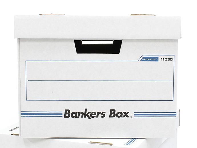 Other Brands Fellowes / バンカーズボックス ベーシックシリーズ 3個セット - ホワイト/ブルー 02