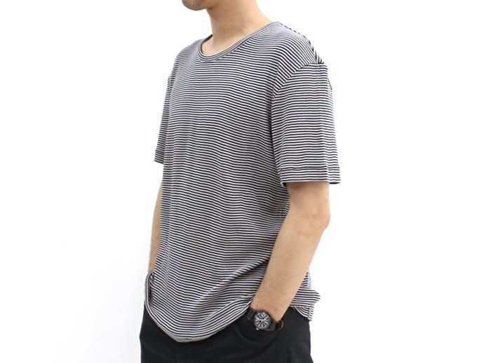 smoothday(スムースデイ) 60/1 テクノラマスムース ボーダークルーネックTシャツ<img class='new_mark_img2' src='//img.shop-pro.jp/img/new/icons47.gif' style='border:none;display:inline;margin:0px;padding:0px;width:auto;' /> 02