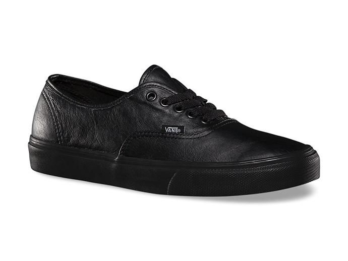 91727772 VANS / Premium Leather Authentic Decon - Black/Black 02