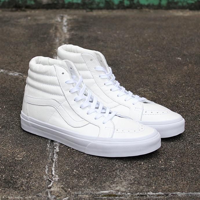 VANS Premium Leather SK8-Hi Reissue - True White 01