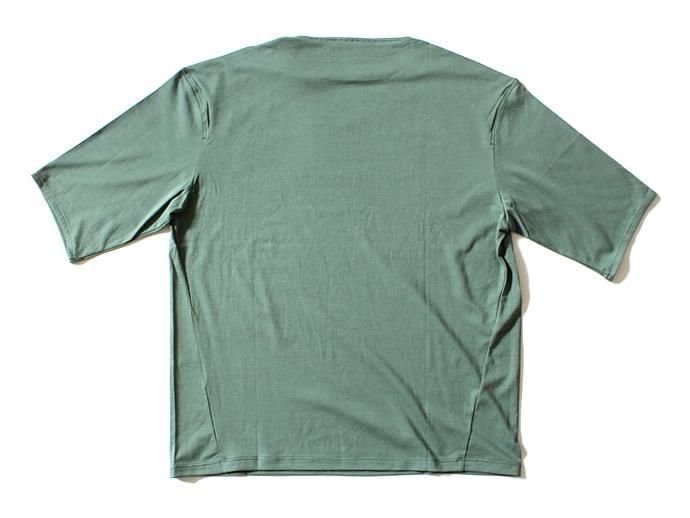 smoothday(スムースデイ) 100/1 ディオラマスムース オーバーサイズTシャツ - グリーン 1507T029-040 #2<img class='new_mark_img2' src='//img.shop-pro.jp/img/new/icons47.gif' style='border:none;display:inline;margin:0px;padding:0px;width:auto;' /> 02
