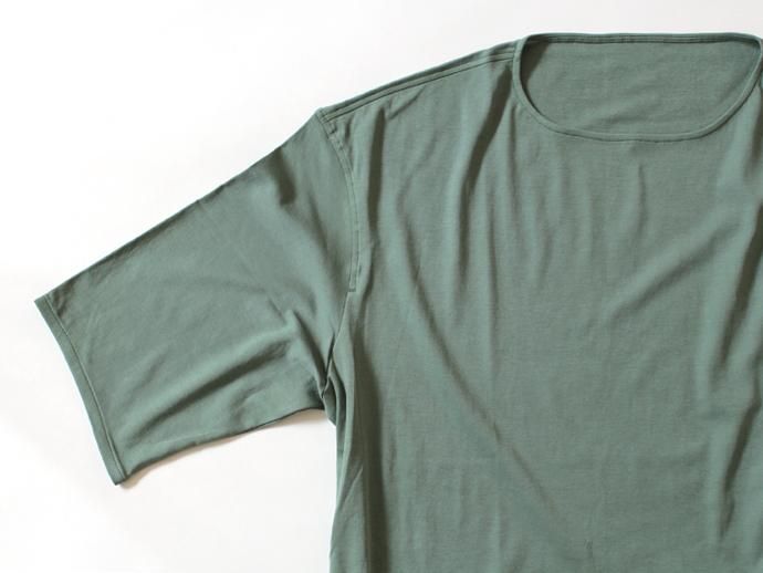 smoothday(スムースデイ) 100/1 ディオラマスムース オーバーサイズTシャツ - グリーン 1507T029-040 #2<img class='new_mark_img2' src='//img.shop-pro.jp/img/new/icons47.gif' style='border:none;display:inline;margin:0px;padding:0px;width:auto;' /> 02
