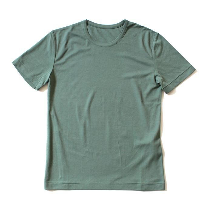 smoothday(スムースデイ) 100/1 ディオラマスムース クルーネックTシャツ - グリーン 1507T008-040 #2<img class='new_mark_img2' src='//img.shop-pro.jp/img/new/icons47.gif' style='border:none;display:inline;margin:0px;padding:0px;width:auto;' /> 01