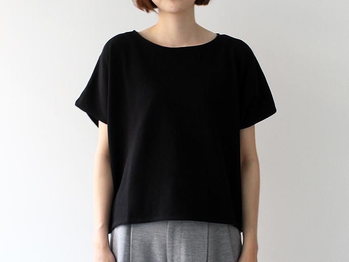 smoothday(スムースデイ) 80/1 ディオラマ鹿の子 レディースプルオーバー - ブラック 1507T016-026 #2<img class='new_mark_img2' src='//img.shop-pro.jp/img/new/icons47.gif' style='border:none;display:inline;margin:0px;padding:0px;width:auto;' /> 02