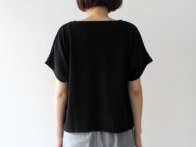 smoothday(スムースデイ) 80/1 ディオラマ鹿の子 レディースプルオーバー - ブラック 1507T016-026 #2<img class='new_mark_img2' src='//img.shop-pro.jp/img/new/icons47.gif' style='border:none;display:inline;margin:0px;padding:0px;width:auto;' /> 02