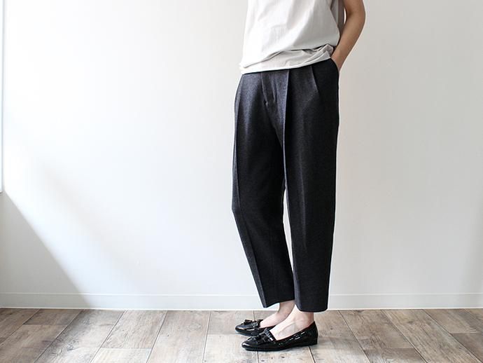 92548667 smoothday / ウィメンズ メルトンビッグタックパンツ - トップチャコール 1507P002-015 #2<img class='new_mark_img2' src='//img.shop-pro.jp/img/new/icons47.gif' style='border:none;display:inline;margin:0px;padding:0px;width:auto;' /> 02