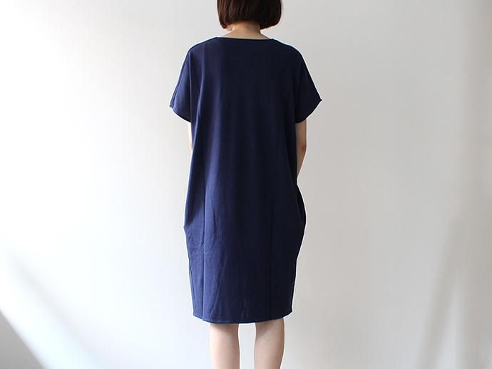 smoothday(スムースデイ) 80/1 ディオラマ鹿の子ワンピース - ネイビー 1507O005-026<img class='new_mark_img2' src='//img.shop-pro.jp/img/new/icons47.gif' style='border:none;display:inline;margin:0px;padding:0px;width:auto;' /> 02