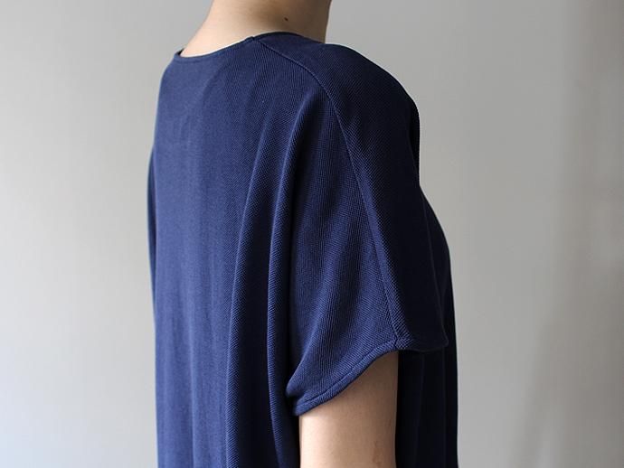 smoothday(スムースデイ) 80/1 ディオラマ鹿の子ワンピース - ネイビー 1507O005-026<img class='new_mark_img2' src='//img.shop-pro.jp/img/new/icons47.gif' style='border:none;display:inline;margin:0px;padding:0px;width:auto;' /> 02