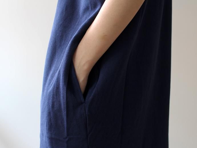 smoothday(スムースデイ) 80/1 ディオラマ鹿の子ワンピース - ネイビー 1507O005-026<img class='new_mark_img2' src='//img.shop-pro.jp/img/new/icons47.gif' style='border:none;display:inline;margin:0px;padding:0px;width:auto;' /> 02