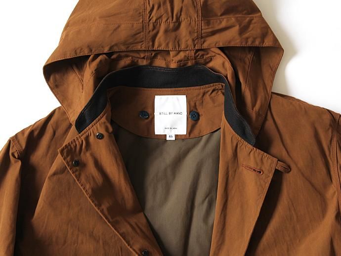 STILL BY HAND シンサレートライナー付きフーデッドコート CO0153 - ブラウン<img class='new_mark_img2' src='//img.shop-pro.jp/img/new/icons47.gif' style='border:none;display:inline;margin:0px;padding:0px;width:auto;' /> 02