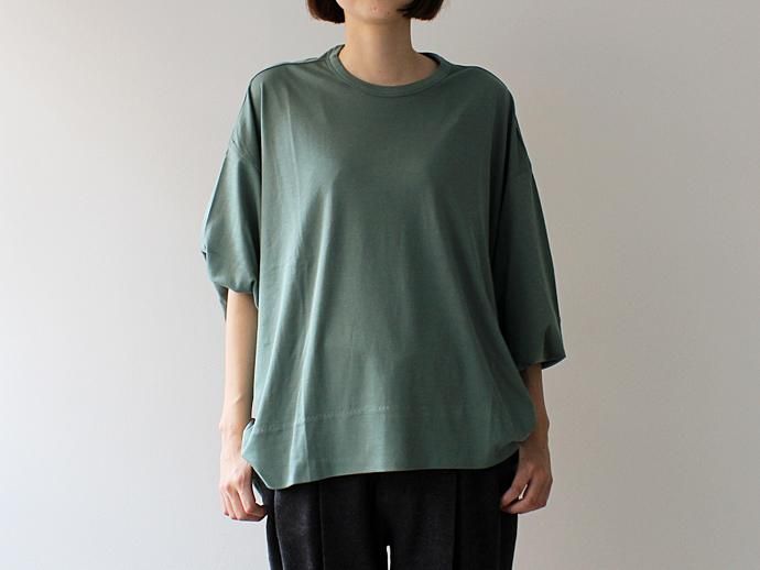 smoothday(スムースデイ) ユニセックス 100/1 ディオラマスムース ドルマンスリーブTシャツ - スモークグリーン 1507T003-040 #2<img class='new_mark_img2' src='//img.shop-pro.jp/img/new/icons47.gif' style='border:none;display:inline;margin:0px;padding:0px;width:auto;' /> 02