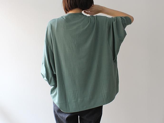 smoothday(スムースデイ) ユニセックス 100/1 ディオラマスムース ドルマンスリーブTシャツ - スモークグリーン 1507T003-040 #2<img class='new_mark_img2' src='//img.shop-pro.jp/img/new/icons47.gif' style='border:none;display:inline;margin:0px;padding:0px;width:auto;' /> 02