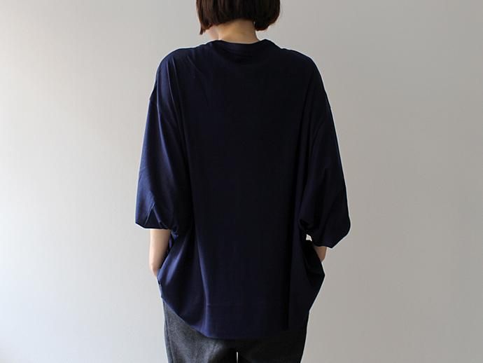 smoothday(スムースデイ) ユニセックス 100/1 ディオラマスムース ドルマンスリーブTシャツ - ネイビー 1507T003-040 #3<img class='new_mark_img2' src='//img.shop-pro.jp/img/new/icons47.gif' style='border:none;display:inline;margin:0px;padding:0px;width:auto;' /> 02