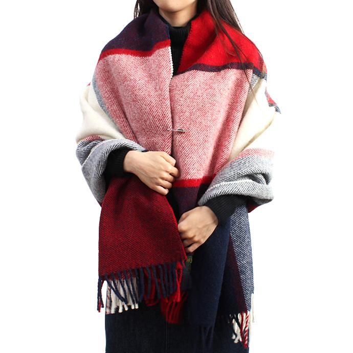 92964675 TWEEDMILL / ウール ブロックチェックブランケット - トリコロール<img class='new_mark_img2' src='//img.shop-pro.jp/img/new/icons47.gif' style='border:none;display:inline;margin:0px;padding:0px;width:auto;' /> 02