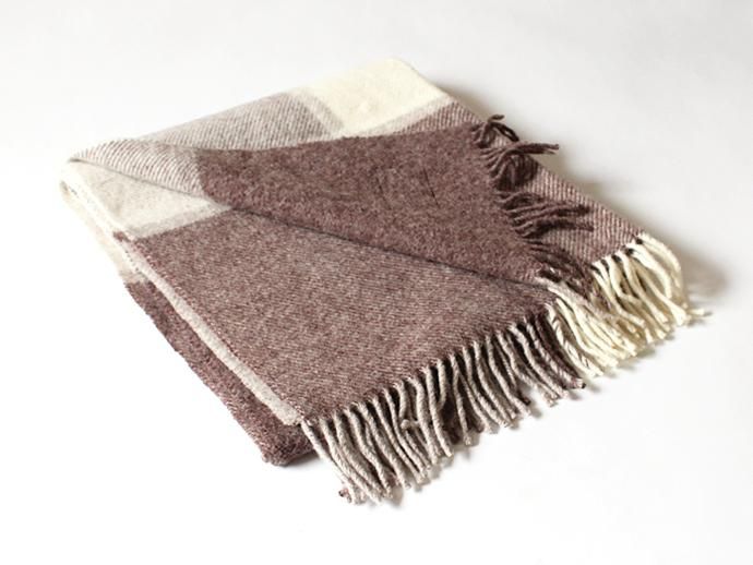 92964725 TWEEDMILL / ウール ブロックチェックブランケット - ブラウン<img class='new_mark_img2' src='//img.shop-pro.jp/img/new/icons47.gif' style='border:none;display:inline;margin:0px;padding:0px;width:auto;' /> 02