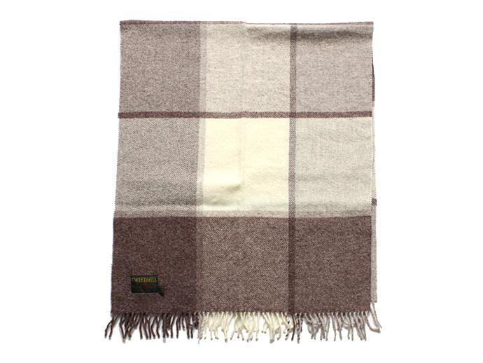 92964725 TWEEDMILL / ウール ブロックチェックブランケット - ブラウン<img class='new_mark_img2' src='//img.shop-pro.jp/img/new/icons47.gif' style='border:none;display:inline;margin:0px;padding:0px;width:auto;' /> 02