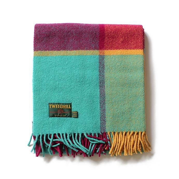 TWEEDMILL TWEEDMILL / ウール ブロックチェックブランケット - ジェイド<img class='new_mark_img2' src='//img.shop-pro.jp/img/new/icons47.gif' style='border:none;display:inline;margin:0px;padding:0px;width:auto;' /> 01