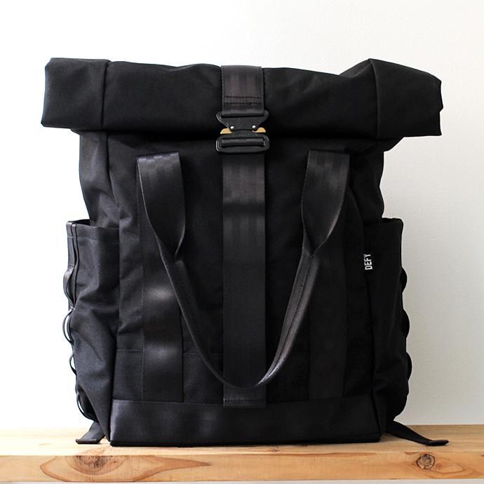 DEFY VerBockel Rolltop Backpack - Black Cordura ロールトップバックパック コーデュラナイロン ブラック<img class='new_mark_img2' src='//img.shop-pro.jp/img/new/icons47.gif' style='border:none;display:inline;margin:0px;padding:0px;width:auto;' /> 01