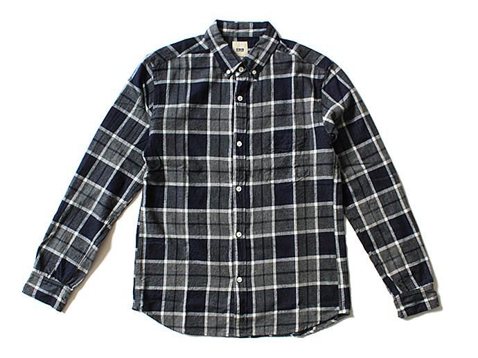 Other Brands FOB FACTORY / インディゴチェック フランネルBDシャツ F3372 全2色<img class='new_mark_img2' src='//img.shop-pro.jp/img/new/icons47.gif' style='border:none;display:inline;margin:0px;padding:0px;width:auto;' /> 02