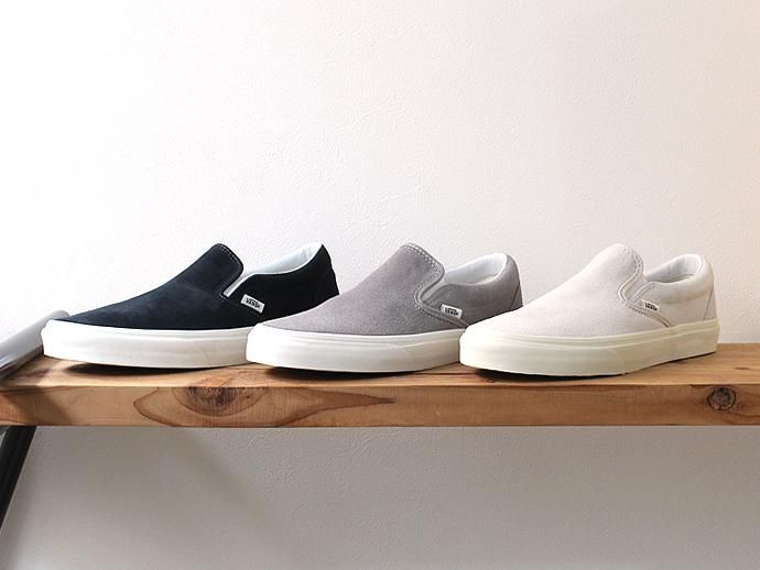 93664716 VANS / Vintage Suede Slip-On - Blue Graphite/Blanc<img class='new_mark_img2' src='//img.shop-pro.jp/img/new/icons47.gif' style='border:none;display:inline;margin:0px;padding:0px;width:auto;' /> 02