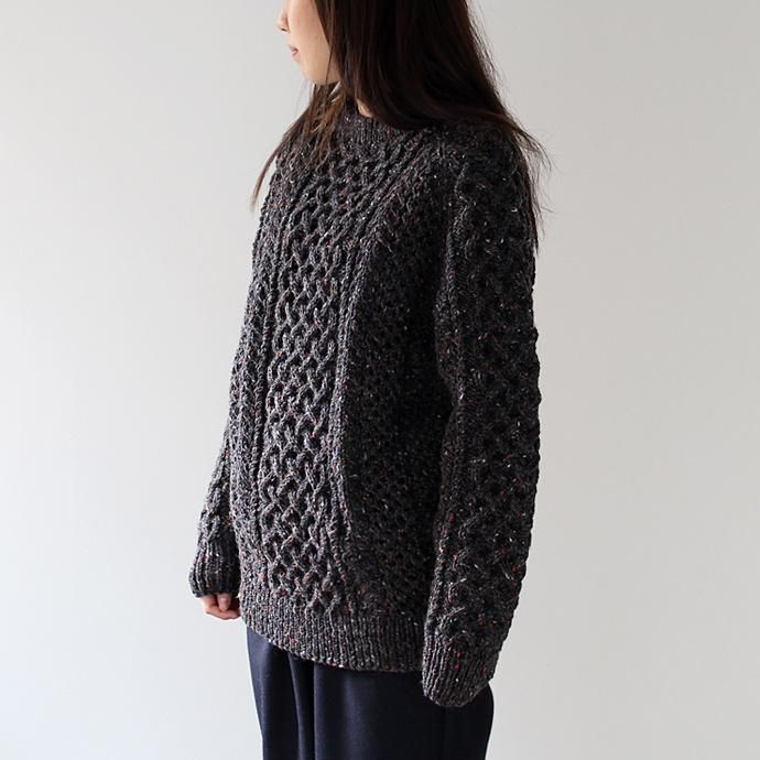 94051611 H. ROBINSON KNITTING / Hand Knitted Cable P/O ハンドニットケーブル編みプルオーバー - Blackpool 02