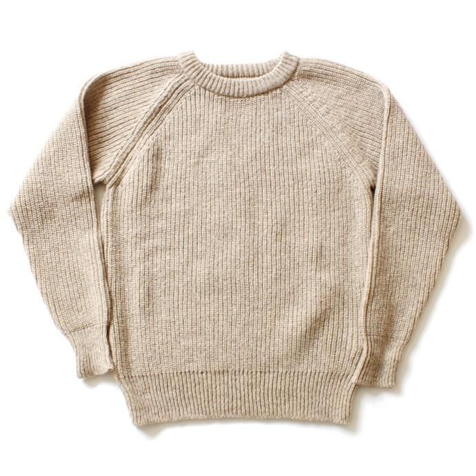 H. ROBINSON KNITTING H. ROBINSON KNITTING / Half Card. Stitch P/O 機械編みプルオーバー - Oatmeal 01