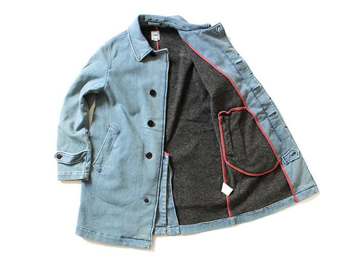 Other Brands FOB FACTORY / Denim Trench Coat デニム ステンカラーコート F2326<img class='new_mark_img2' src='//img.shop-pro.jp/img/new/icons47.gif' style='border:none;display:inline;margin:0px;padding:0px;width:auto;' /> 02