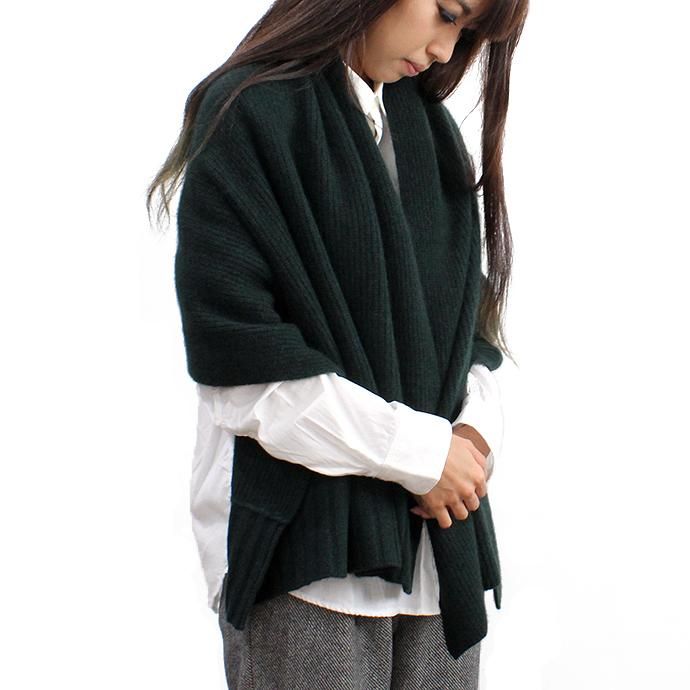 95361575 smoothday / ユニセックス ヤクニット 大判ストール - グリーン 1510A003-043 #2<img class='new_mark_img2' src='//img.shop-pro.jp/img/new/icons47.gif' style='border:none;display:inline;margin:0px;padding:0px;width:auto;' /> 02