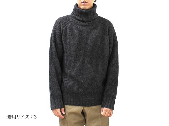 smoothday(スムースデイ) ユニセックス ヤクニット ハイネックプルオーバーセーター - チャコール 1510K001-043 #3<img class='new_mark_img2' src='//img.shop-pro.jp/img/new/icons47.gif' style='border:none;display:inline;margin:0px;padding:0px;width:auto;' /> 02