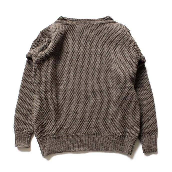 Other Brands LE TRICOT DE LA MER / GUERNSEY - Mocha ル・トリコ・ドゥ・ラ・メール ガンジーセーター モカ 01