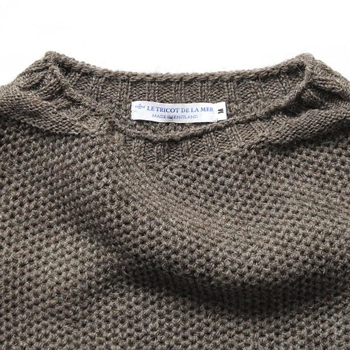 Other Brands LE TRICOT DE LA MER / GUERNSEY - Mocha ル・トリコ・ドゥ・ラ・メール ガンジーセーター モカ 02