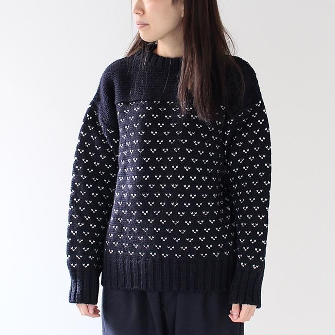 Other Brands LE TRICOT DE LA MER / NORDIC - Navy ル・トリコ・ドゥ・ラ・メール ノルディックセーター ネイビー 02